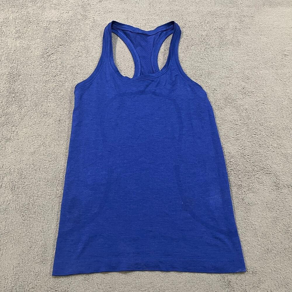 Lululemon Swiftly Tech Racerback Royal Blue Athletic Tank Top Women's Size 4